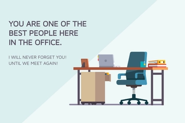 Free Printable Office Farewell Card Template to Edit Online