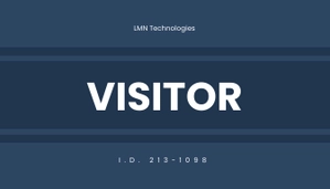 Free Company Visitor ID Card Template to Edit Online