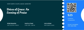 Free Church Concert Ticket Template to Edit Online