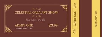 Free Church Fundraising Ticket Template to Edit Online