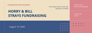 Free Modern Fundraising Event Ticket Template to Edit Online