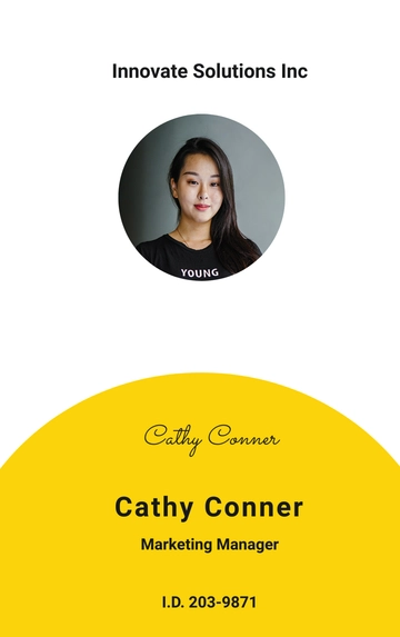 Free Blank Department ID Card Template to Edit Online