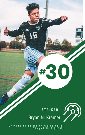 Free Soccer Trading Card Template to Edit Online
