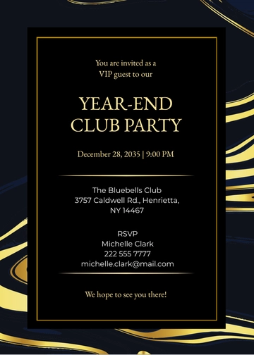Free Elegant Loyalty/VIP Invitation Card Template to Edit Online