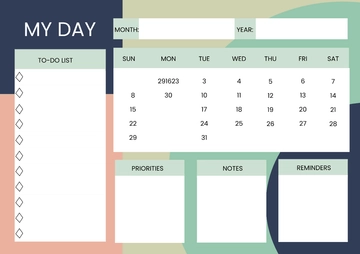 Free Daily Desk Planner Template to Edit Online