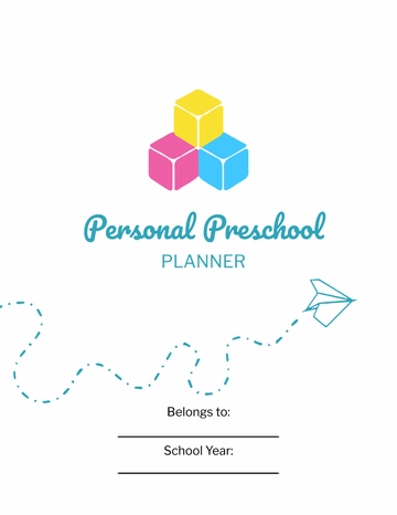Free Personal Preschool Planner Template to Edit Online