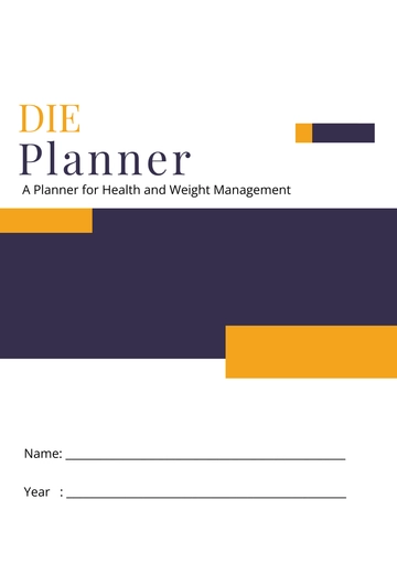 Free Simple Diet Planner Template to Edit Online