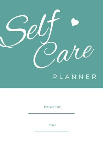 Free Simple Self Care Planner Template to Edit Online