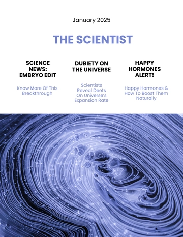 Free Modern Science Magazine Template to Edit Online Free Modern Science Magazine Template to Edit Online