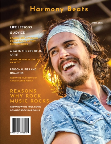 Free Music Artist Magazine Template to Edit Online