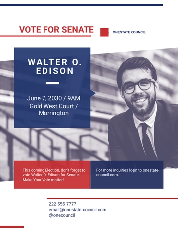 Free Political Voting Flyer Template to Edit Online | Template.net