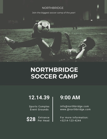 Free Soccer Camp Flyer Template to Edit Online | Template.net