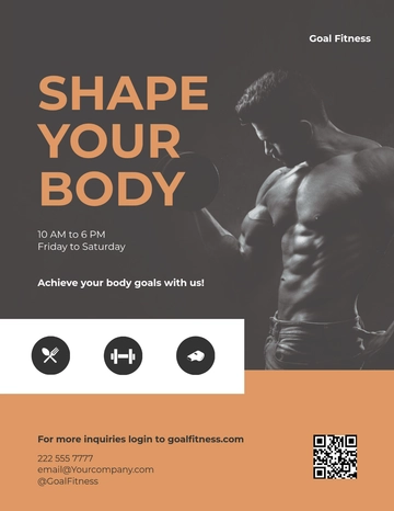 Free Sports Fitness Gym Flyer Template to Edit Online | Template.net