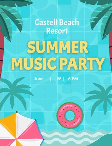 Free Creative Summer Party Flyer Templates to Edit Online