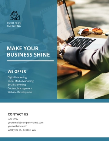 Free Business Consultant Flyer Template to Edit Online