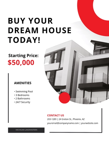 Free Modern Real Estate Business Flyer Template