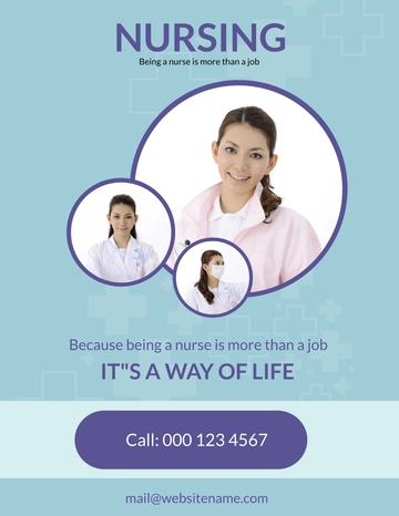 Free Nursing eBook Cover Page Template to Edit Online