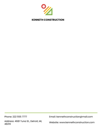 Free Building Letterhead Template to Edit Online