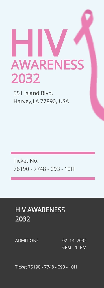 Free Event Admission Ticket Template to Edit Online