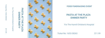 Free Food Fundraiser Food Ticket Template to Edit Online