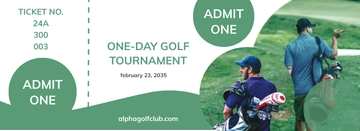 Free Golf Vacation Ticket Template to Edit Online