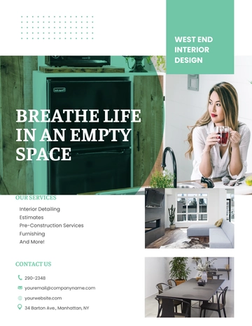 Free Elegant Interior Design Flyer Template to Edit Online Free Elegant Interior Design Flyer Template to Edit Online