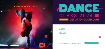 Free Dance Class Voucher Template to Edit Online