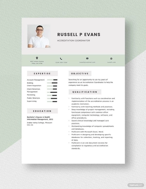 Accreditation Coordinator Resume