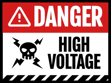 Free Danger Electricity Sign Template to Edit Online