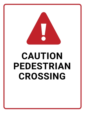 Free Pedestrian Arrow Sign Template to Edit Online