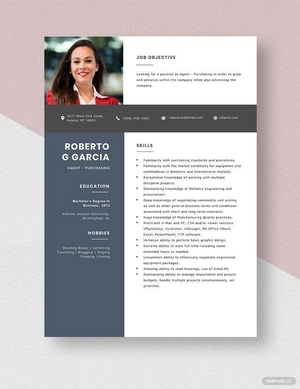 Agent - Purchasing Resume