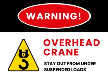 Free Danger - Crane Overhead Sign Template to Edit Online