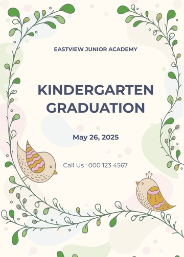 Free Kindergarten Announcement Template to Edit Online