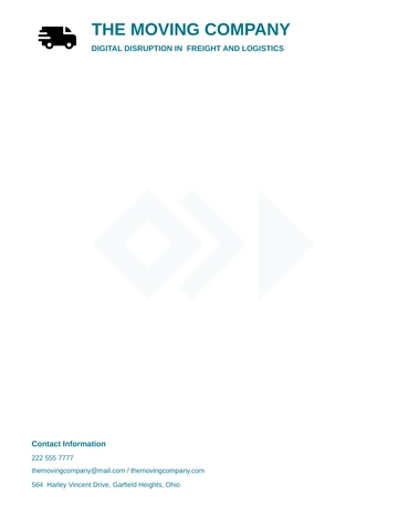 Free Trucking Logistics Letterhead Template to Edit Online