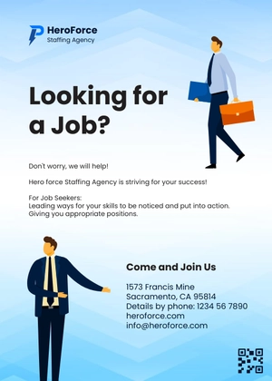 Free Staffing Agency Announcement Template to Edit Online