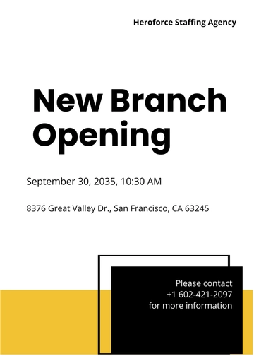 Free Staffing Agency Invitation Template to Edit Online Free Staffing Agency Invitation Template to Edit Online