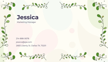 Free Simple Kindergarten Business Card Template to Edit Online