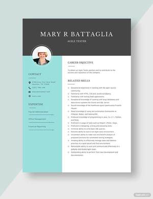 Agile Tester Resume