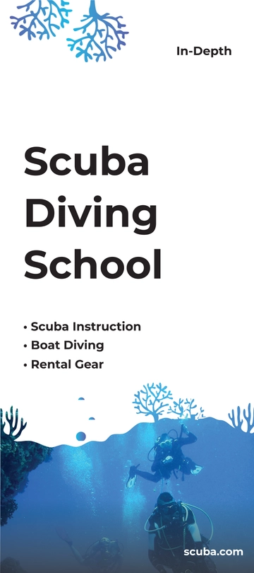 Free Scuba Diving School DL Card Template to Edit Online