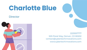 Free Laundry Business Card Template to Edit Online