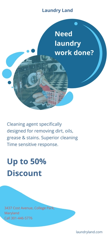 Free Laundry Rack Card Template to Edit Online