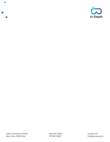 Free Scuba Diving School Letterhead Template to Edit Online