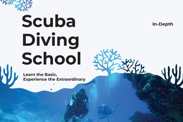 Free Scuba Diving School Postcard Template to Edit Online