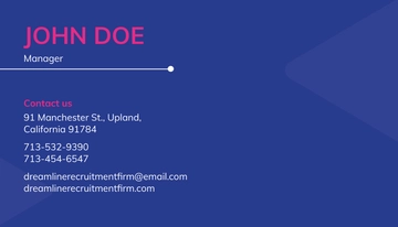 Free Recruitment Firm Business Card Template to Edit Online Free Recruitment Firm Business Card Template to Edit Online