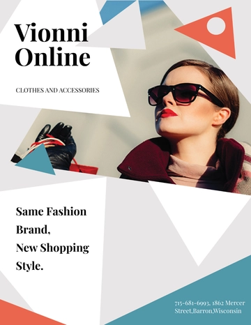 Free Online Store Flyer Template to Edit Online