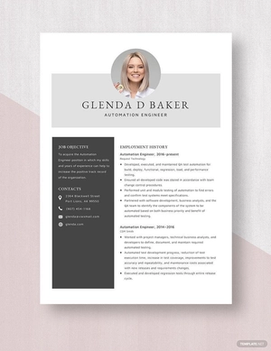 Automation Engineer Resume