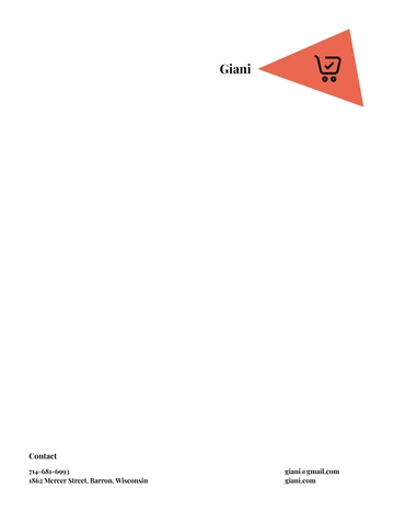 Free Online Store Letterhead Template to Edit Online