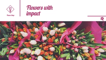 Free Flower Shop Presentation Template to Edit Online