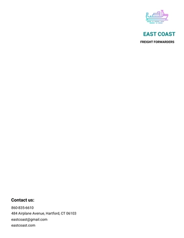 Free Shipping Letterhead Template to Edit Online