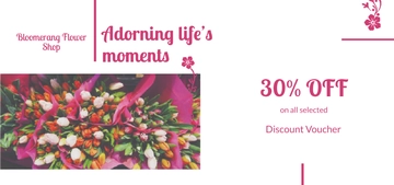 Free Flower Shop Voucher Template to Edit Online